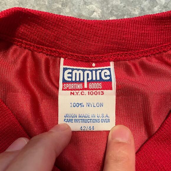 Vintage AGCO Parts Fair Goals Football Jersey 42/44 USA Union Made Quinn Empire - Picture 5 of 10